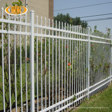 Panneaux de clôture en métal noir de 6ftx8ft.